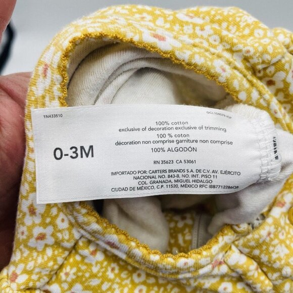 Child of Mine Carters Baby 0-3 Months Little Sister Sleep & Play One Piece 376 - Picture 7 of 7